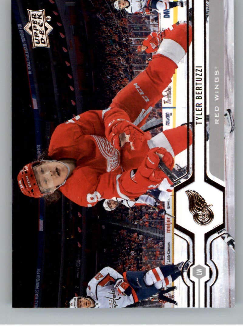 2019-20 Upper Deck Series 1 Hockey #30 Tyler Bertuzzi Detroit Red Wings NHL Trading Card - Collectible Sports Memorabilia for Fans & Card Enthusiasts