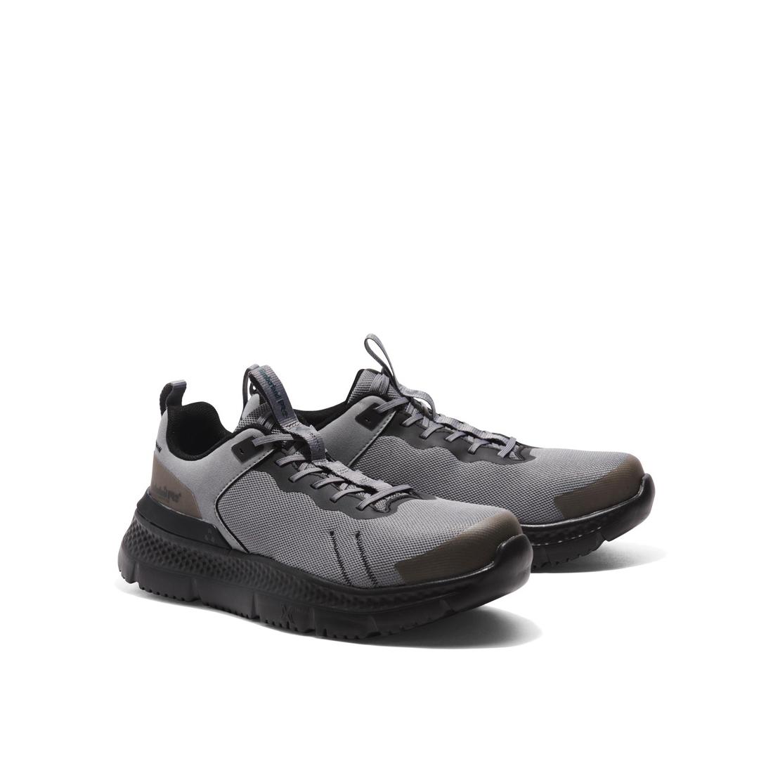 Setra Composite Toe Work Shoes for Men - Lightweight Safety Shoes Grey - Perfect for Construction, Warehouse & Industrial Work