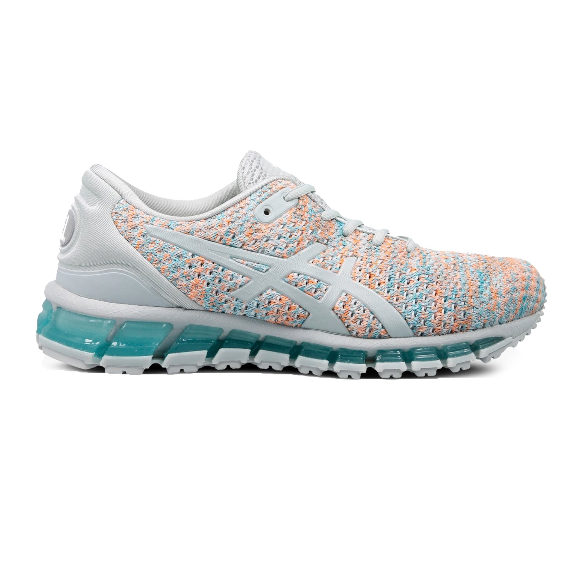 ASICS Gel Quantum 360 Knit 2 Women's Running Shoes - Glacier Grey/Aruba Blue | Cushioned Support for Road Running, Gym Workouts & Daily Walking