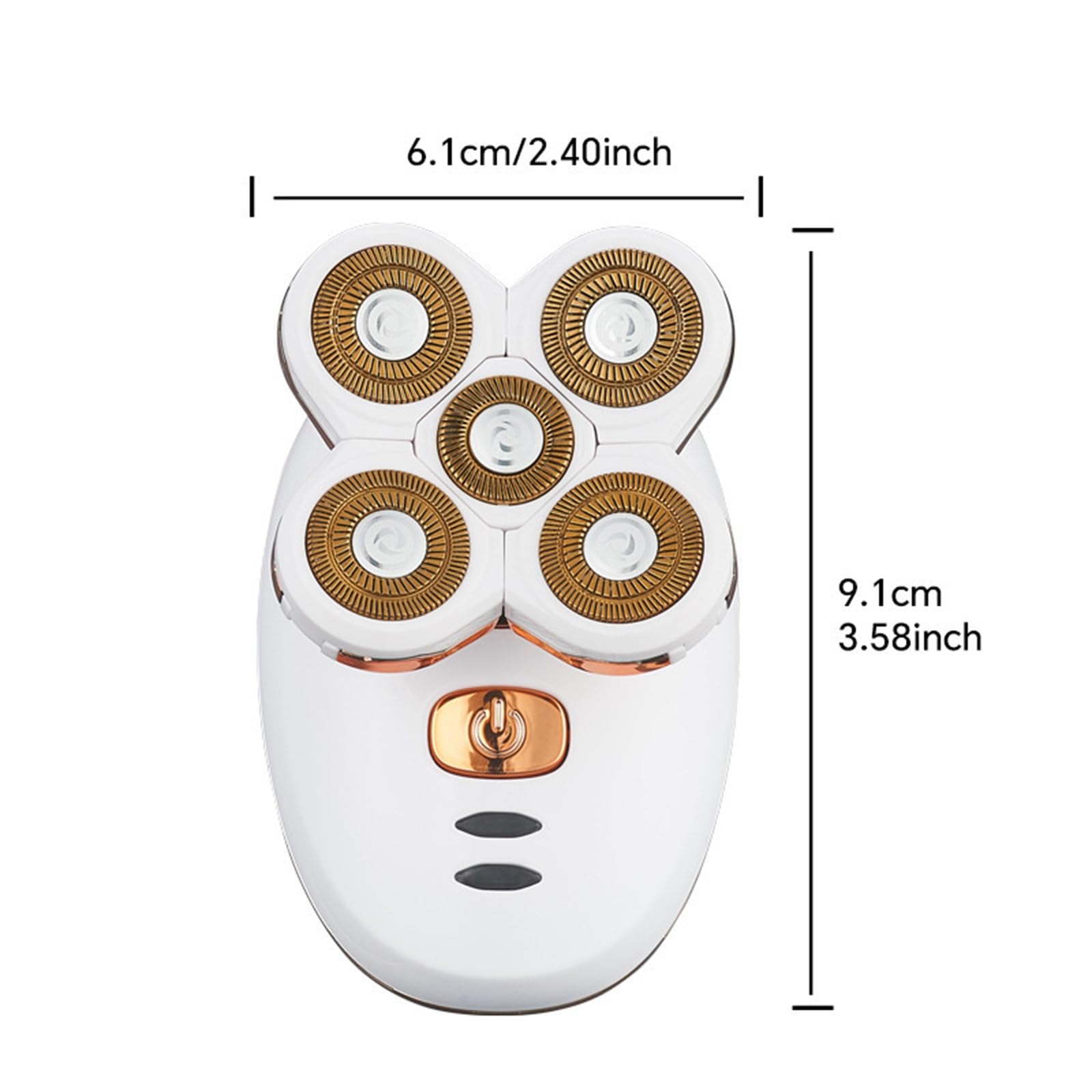 Best Women's Electric Razor - Rechargeable Cordless Shaver & Trimmer with Detachable Head for Legs, Face, Bikini & Pubic Hair | Wet/Dry Waterproof Hair Removal | Painless Smooth Shaving for Travel & Daily Use
