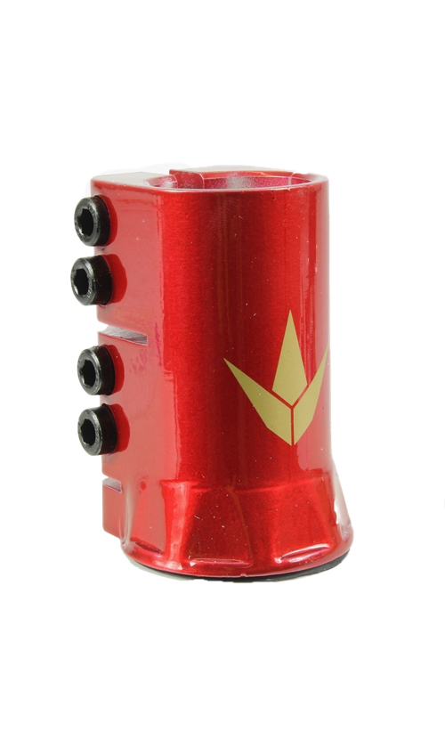 Envy 4 Bolt Standard Clamp - Red Metallic Finish for Motorcycle Exhaust, Automotive & DIY Projects