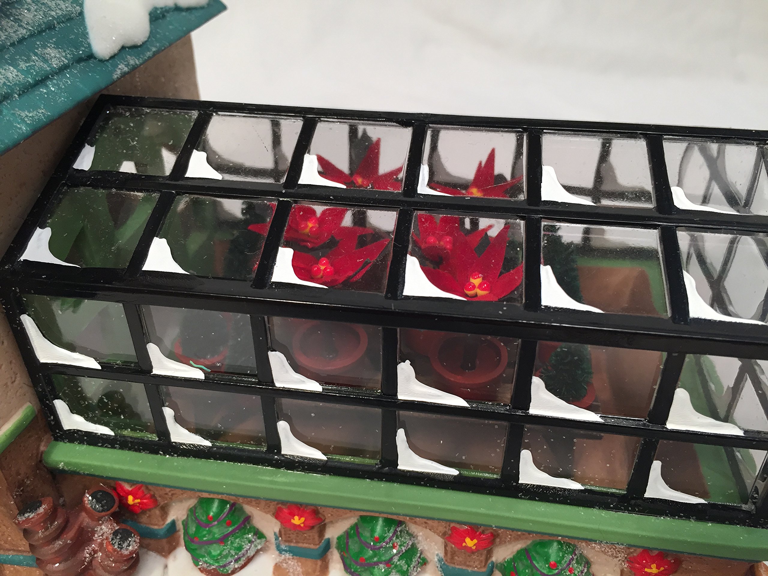Department 56 Mrs. Claus' Greenhouse Collectible - Christmas Village Decoration 56.56395 | Perfect for Holiday Displays, Winter Wonderland Scenes & Christmas Tree Ornaments