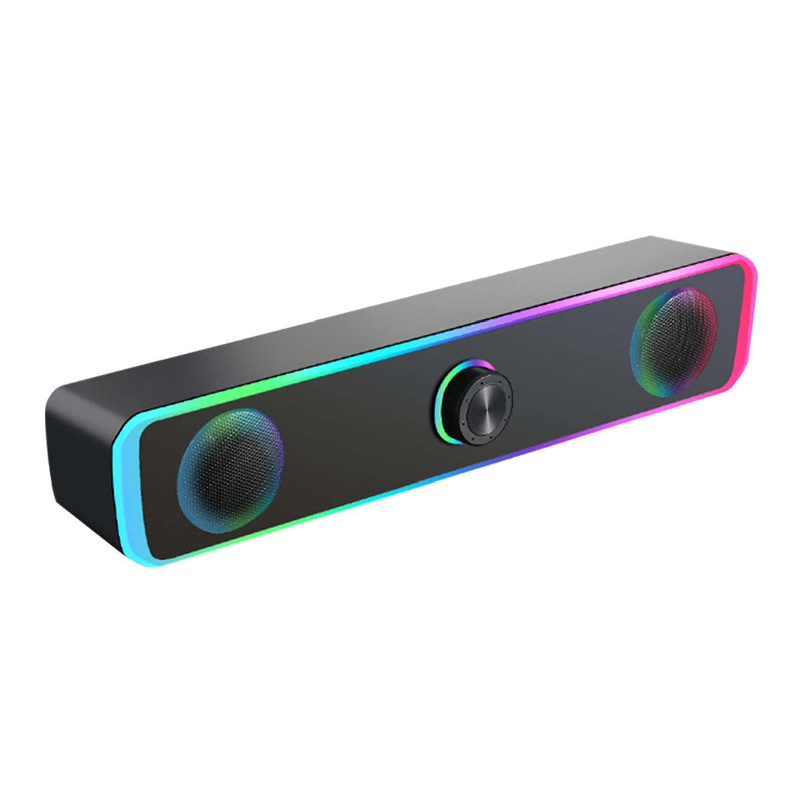 Wired Computer Speakers with 3.5mm Audio Jack | Portable Tabletop Gaming Speaker for Laptop & PC | Compact Design for Home Office, Gaming, and Entertainment
