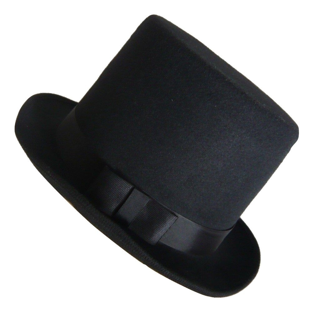 Stylish Unisex Adult Permasilk Top Hat - Elegant Formal Wear for Weddings, Parties & Cosplay