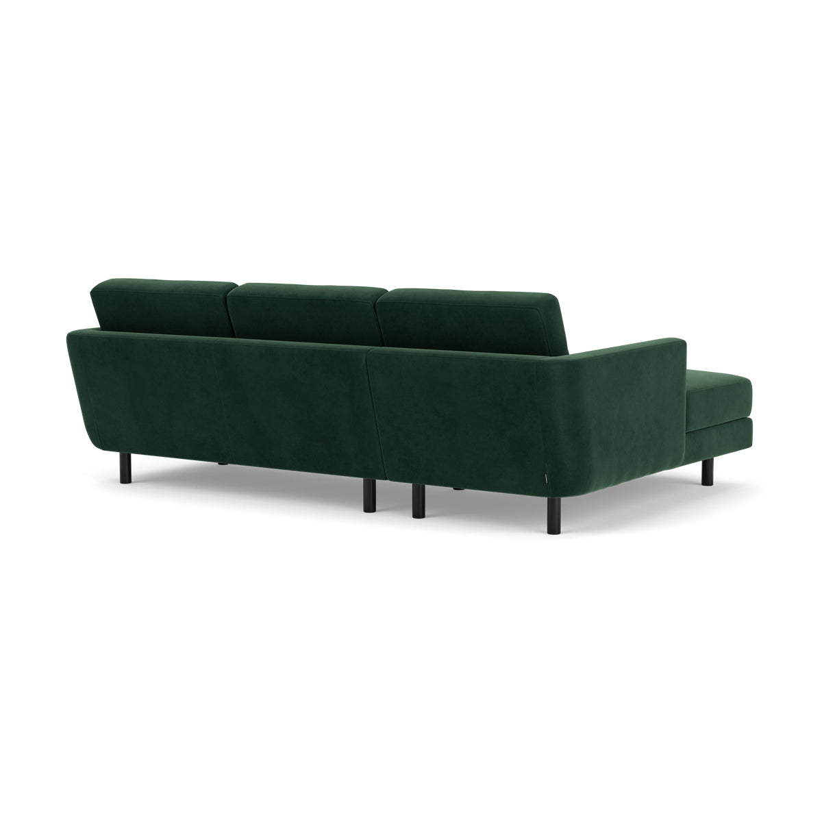 Luxury Conrad Velvet Left Chaise Sofa - Modern Sectional Couch for Living Room, Lounge & Home Theater | Soft Upholstered Furniture with Tufted Back & Sturdy Wooden Frame