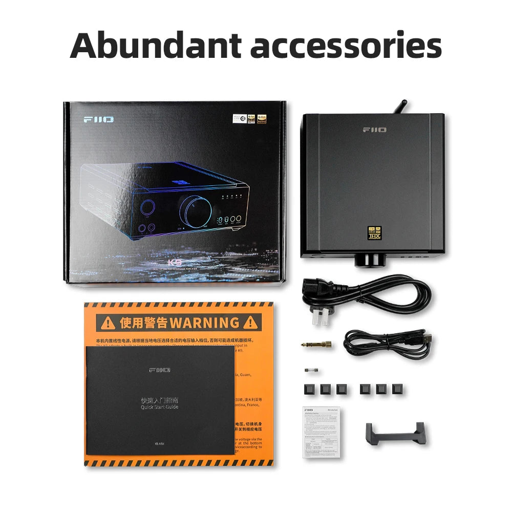 FiiO K9 Pro AKM AK4191EQ + AK4499EX Bluetooth 5.1 Desktop DAC & Headphone Amp | Hi-Fi Audio System for Home Office, Studio & Gaming