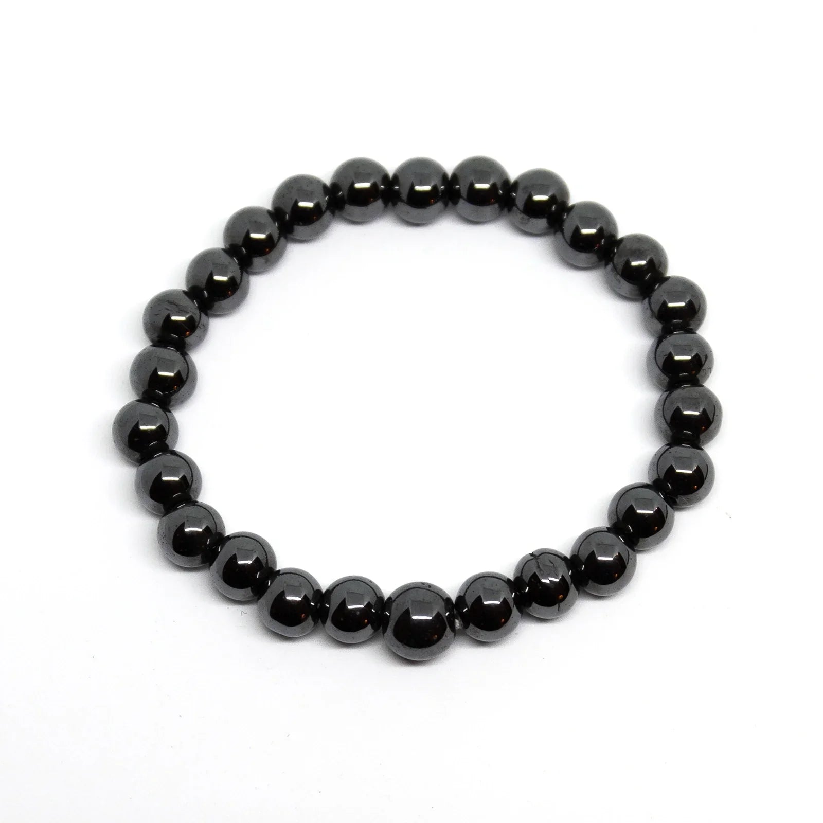 Hematite Beaded Bracelet - 4mm Wrist Mala for Women & Men - Stress Relief & Meditation Accessory - Perfect for Yoga, Mindfulness & Spiritual Practice