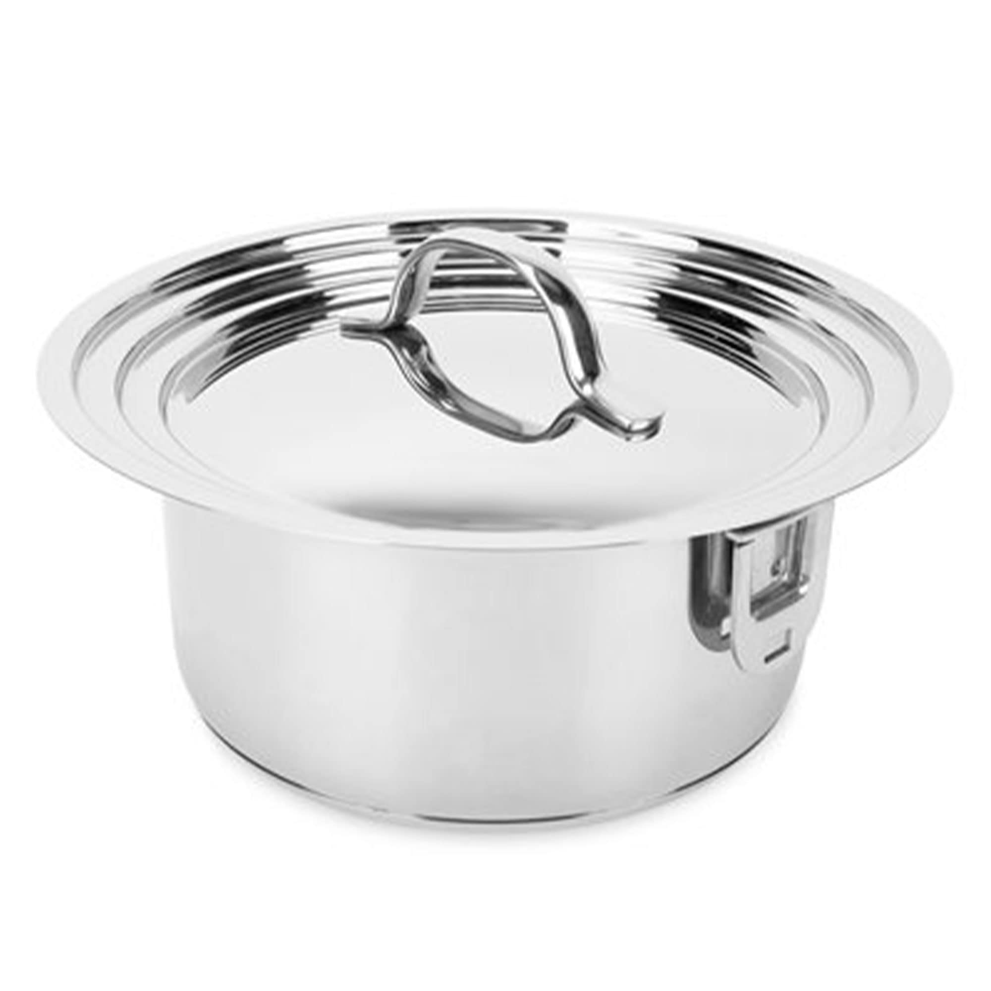 **Camco 10-Piece Stainless Steel Cookware Set with Lids – Nesting Pots & Pans, Detachable Handles & Storage Strap – Perfect for Camping, RV, Boat & Tailgating – Compact & Durable for Outdoor Cooking Adventures**