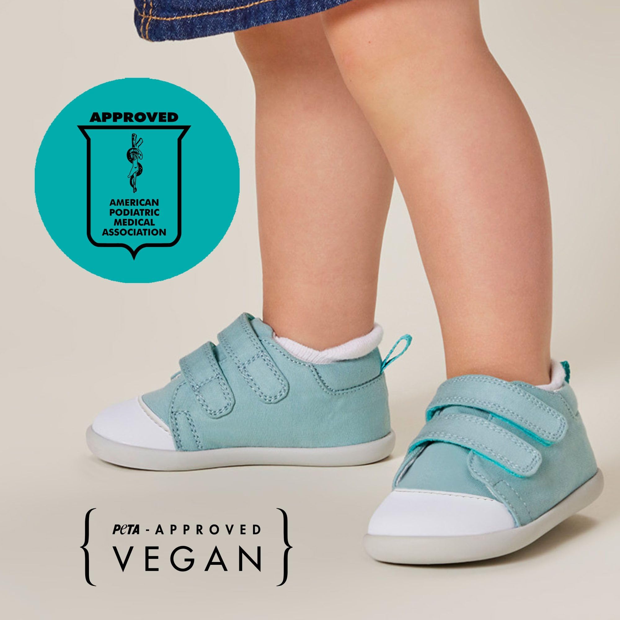 Ten Little First Walker Kids’ Sneakers - Lightweight & Breathable Cotton Baby Shoes for Boys & Girls - Non-Slip Rubber Sole for Wide Feet - Perfect for First Steps, Playtime & Outdoor Activities