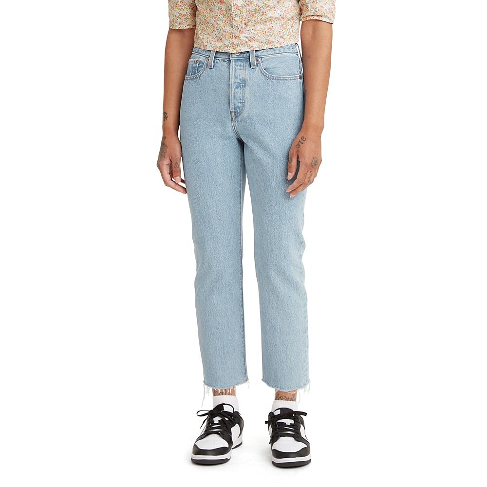 Levi's Women's Premium Wedgie Straight Jeans - High Waist Slim Fit Denim Pants for Casual Wear & Everyday Outfits