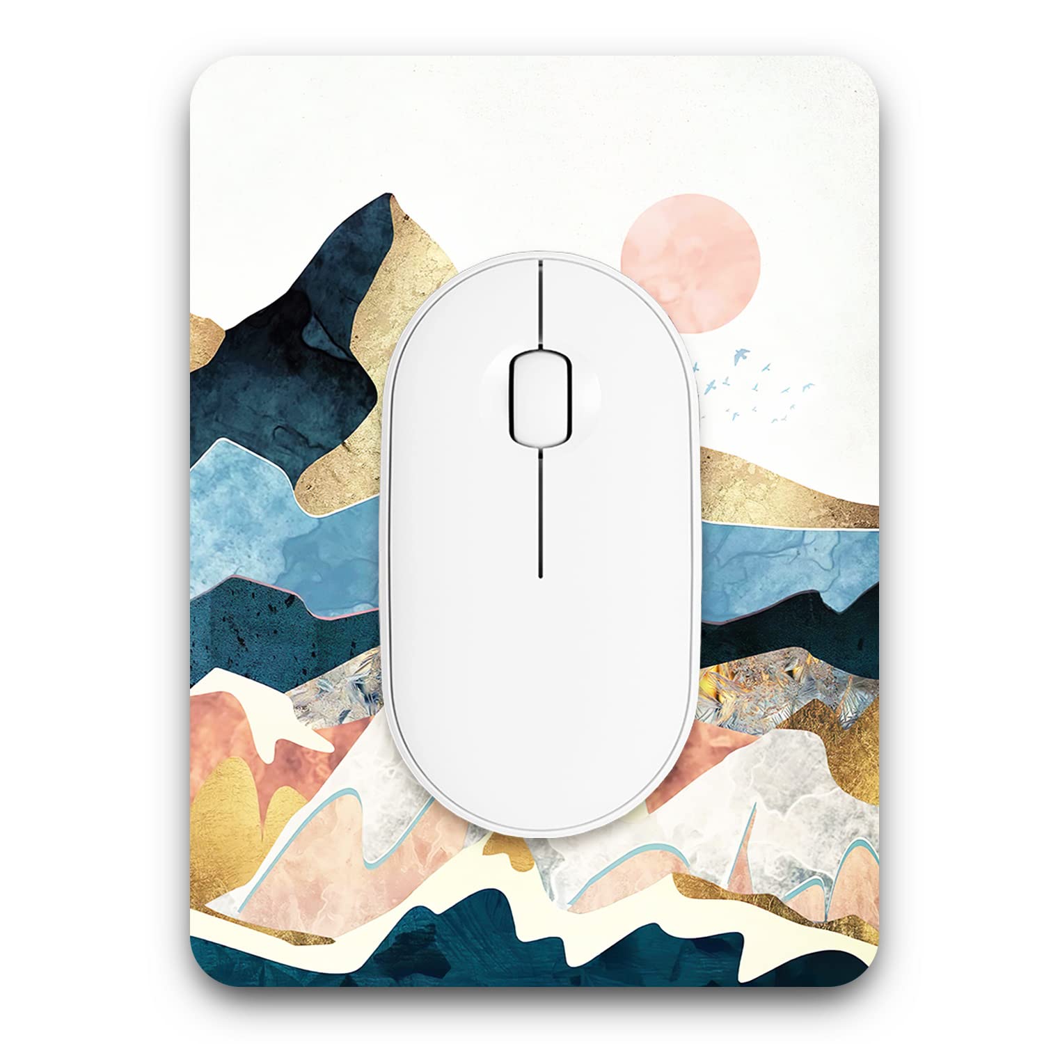 Atufsuat Small Mouse Pad 6x8 Inch - Thick Rubber Waterproof Mouse Mat for Wireless Mouse & Laptops - Cute Mini Mousepad for Women, Men & Kids - Perfect for Home Office, Gaming & Travel