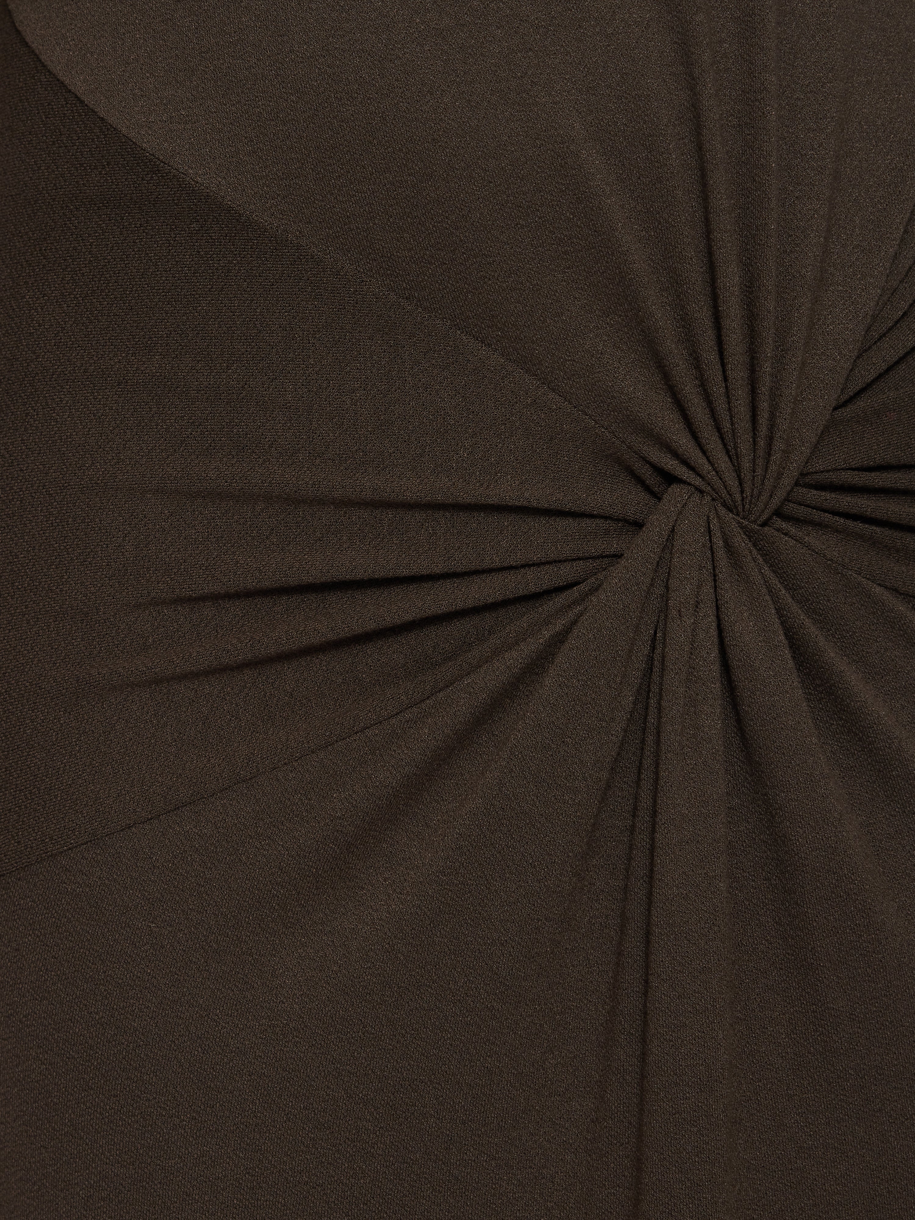 Elegant Twist Front Dress in Brown - Women's Fashion for Casual Outings & Date Nights