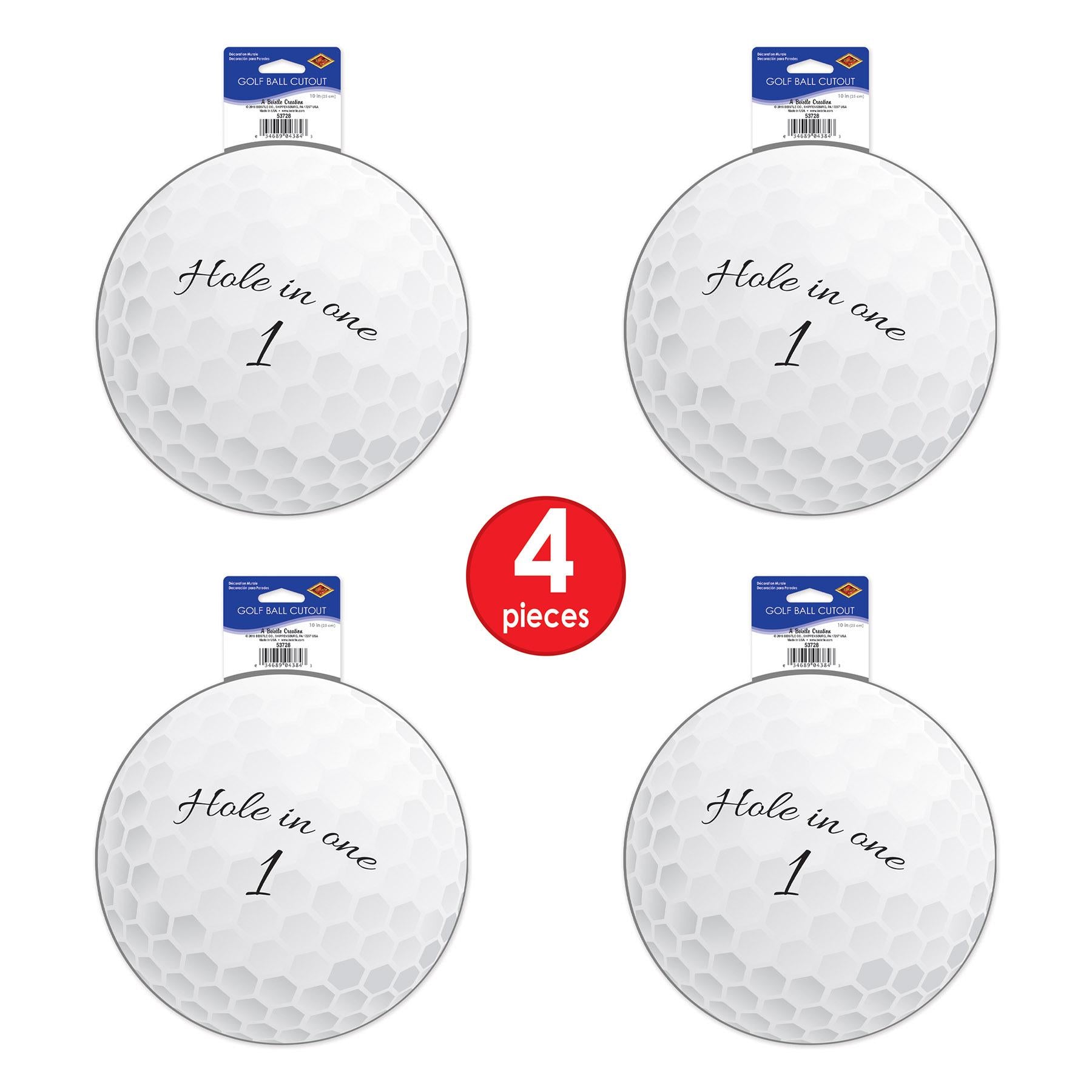 12 Pack Beistle Golf Ball Party Cutout Decorations - Fun Golf Theme Party Supplies for Birthdays, Baby Showers & Sports Events - Perfect for Wall Decor, Photo Backdrops & Party Favors