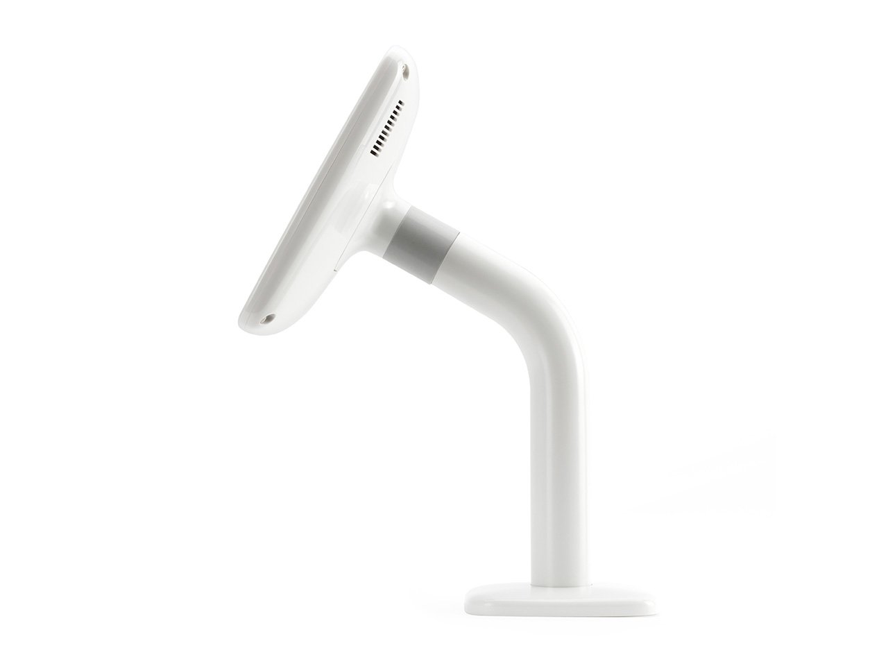 Lockable Desk Mount Stand for Apple iPad Air & Air 2 - Secure White Kiosk Stand | Perfect for Retail Displays, Reception Counters & Public iPad Stations