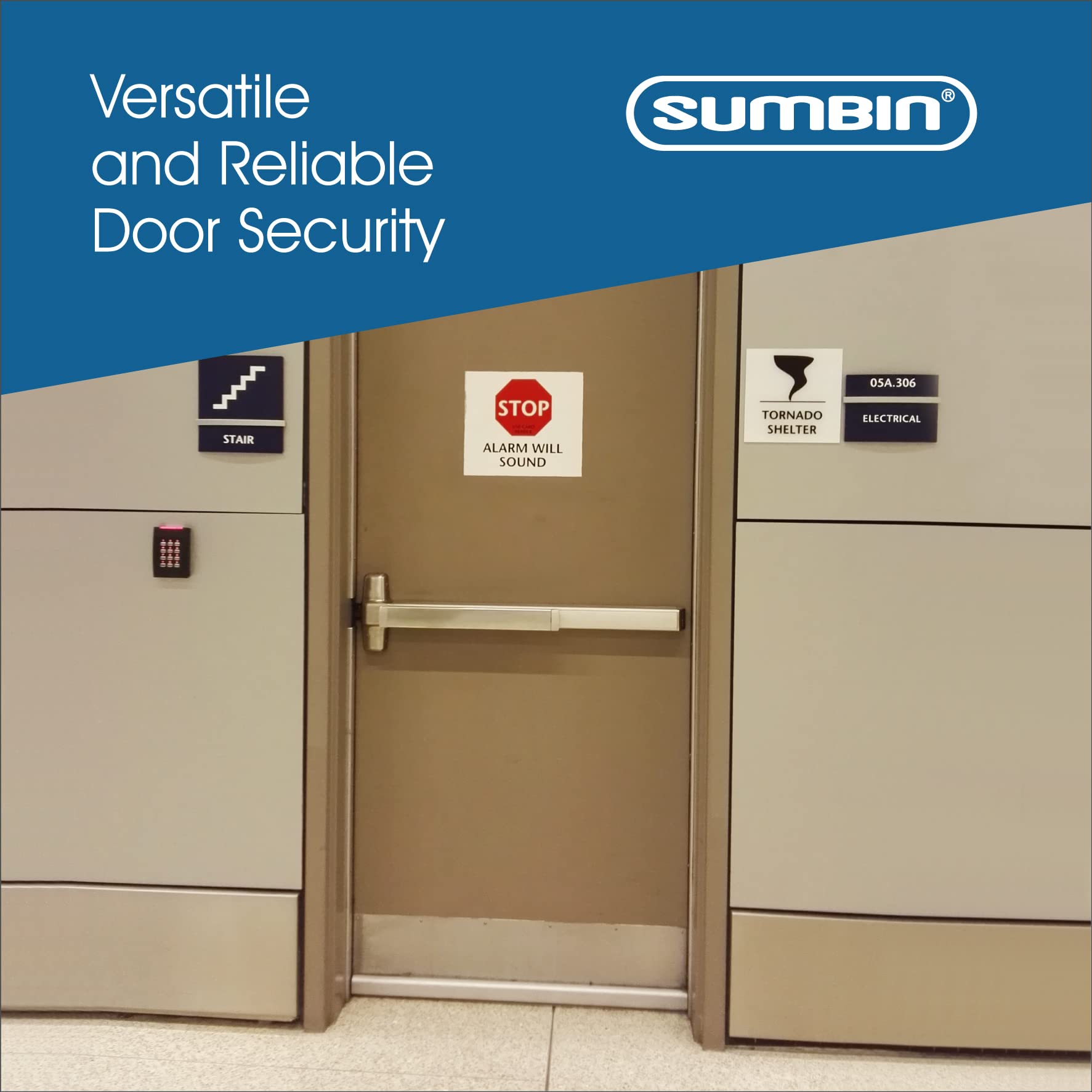 ANSI Grade 1 Stainless Steel Commercial Push Panic Bar & Emergency Exit Device - Ideal for Office Buildings, Schools, and Public Safety Applications