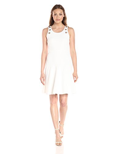 Ivanka Trump Women's Grommet Dress - Elegant Floral Print Summer Dress for Casual Wear, Office & Party Occasions