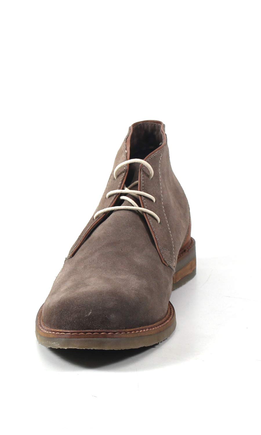 Testosterone Shoes Men's Air Alert Genuine Leather & Suede Chukka Desert Boots - Comfortable Two-Tone Casual Shoes for Walking, Work & Outdoor Activities