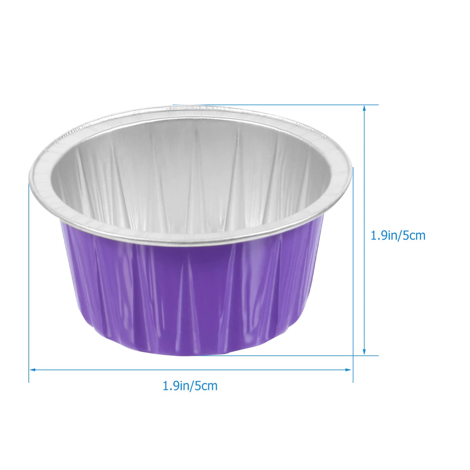 30 Pcs Wax Melting Bowls for Hair Removal - Aluminum Foil Wax Warmer Pot, Waxing Supplies & Wax Bean Melting Tools for Salon & Home Use - Perfect for Eyebrow, Leg & Body Waxing