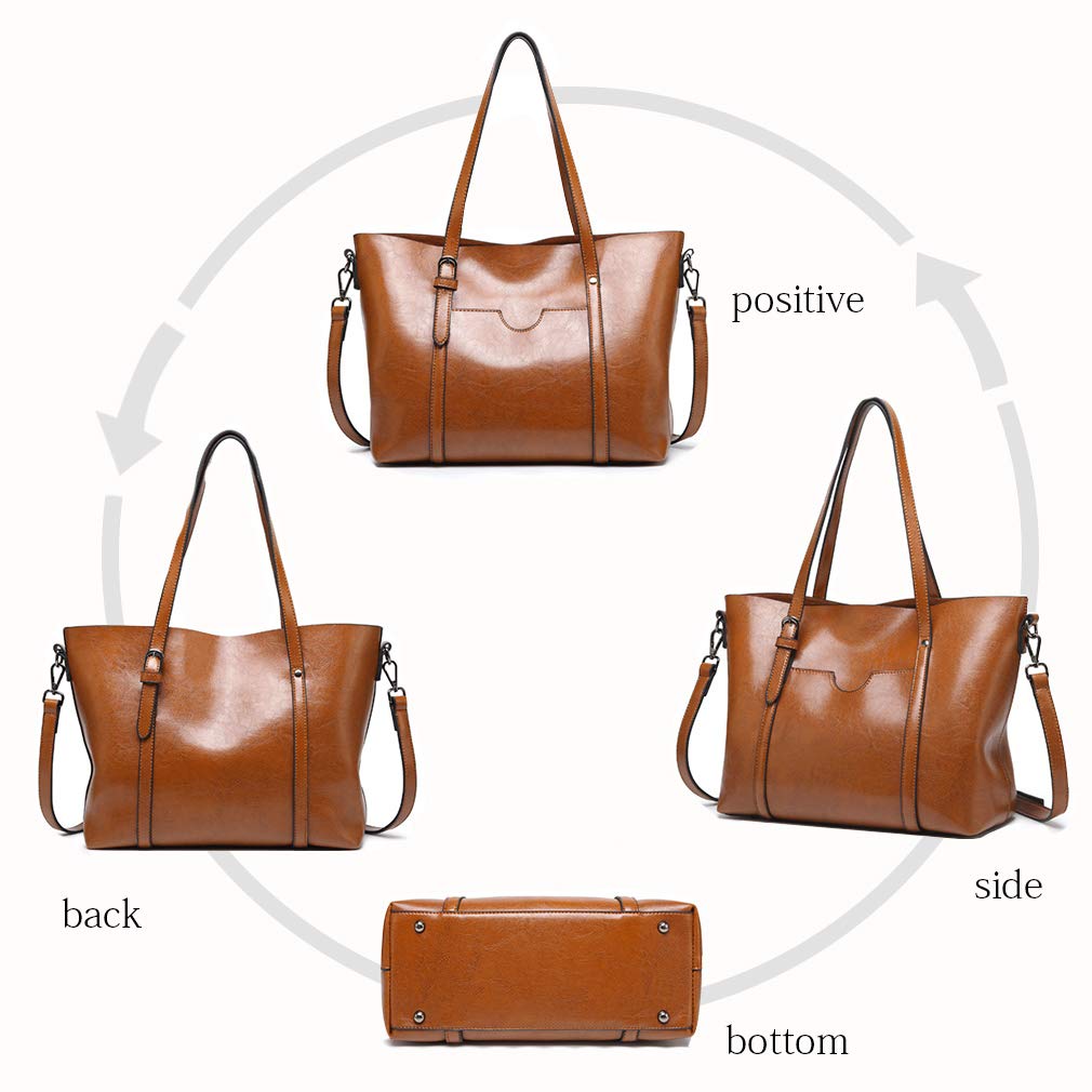 Women's Genuine Leather Handbags - Top Handle Satchel & Tote Purses for Work, Travel & Everyday Use | Pahajim Fashion Crossbody Bags for Women