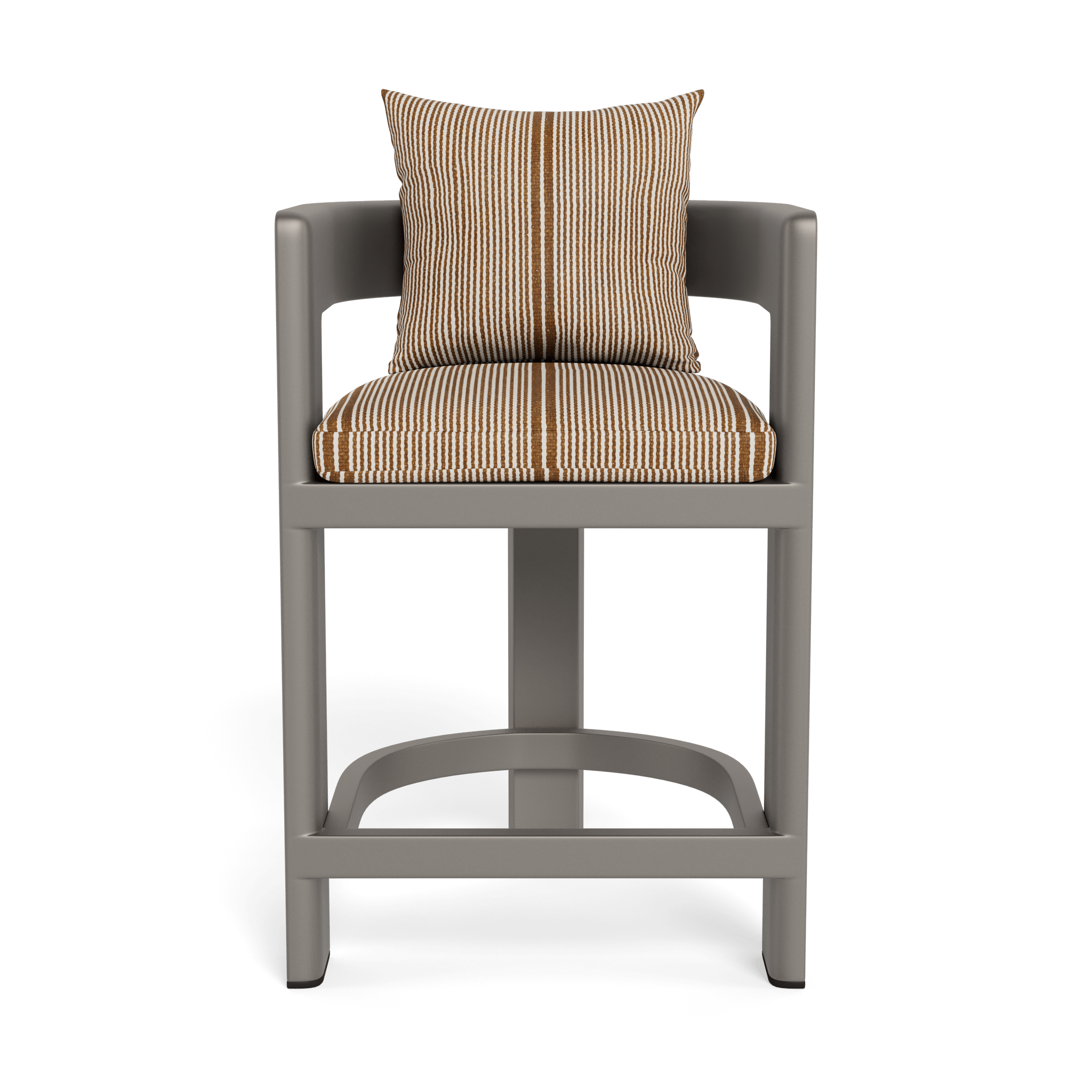 Victoria Aluminum Counter Stool - Modern Bar Stools for Kitchen Island, Breakfast Nook & Home Bar - Adjustable Height & Comfortable Seat - Perfect for Dining, Entertaining & Small Spaces