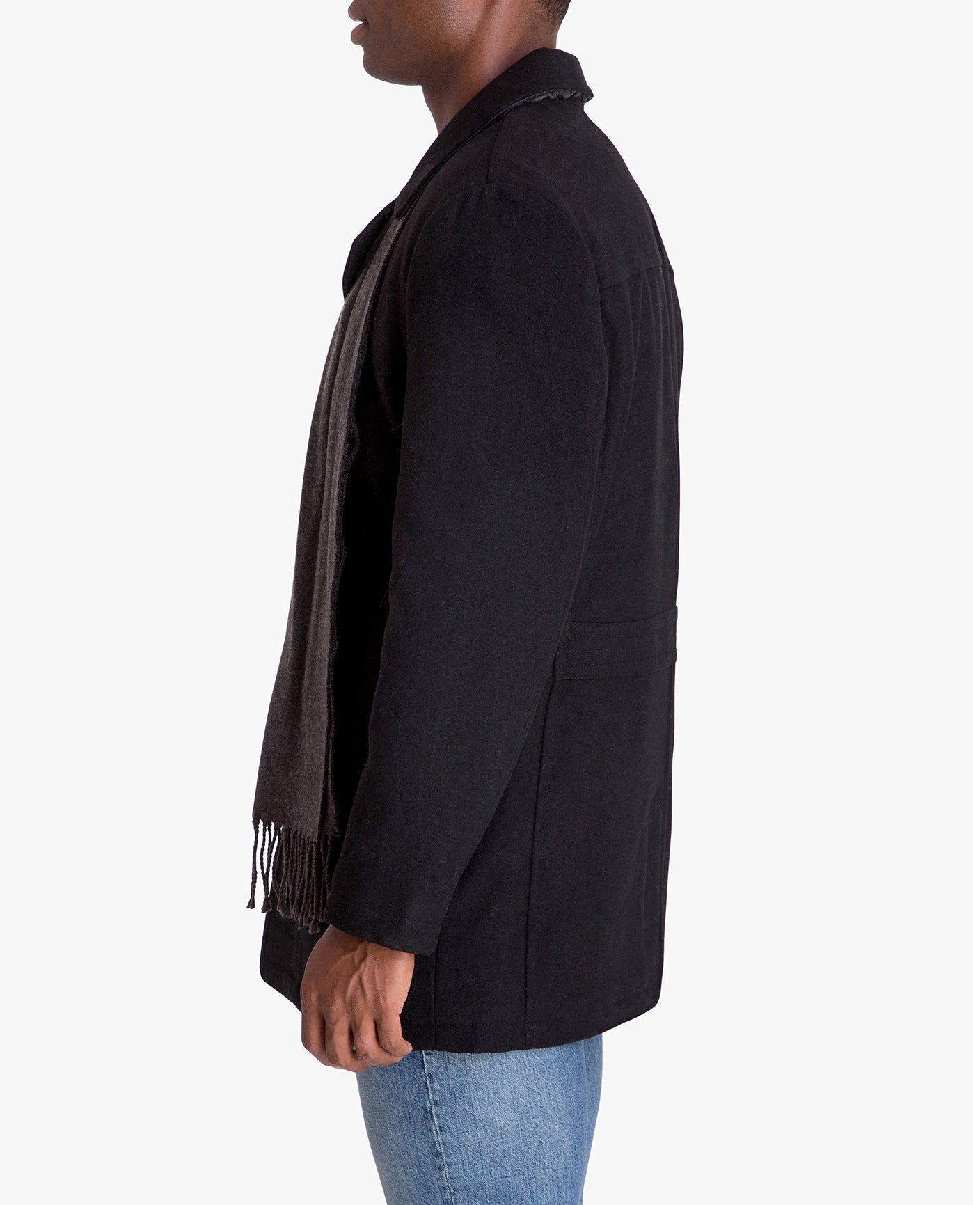 Amity Single Breasted Wool Jacket for Men - Warm Winter Coat, Office & Casual Wear, Perfect for Business Meetings & Outdoor Activities
