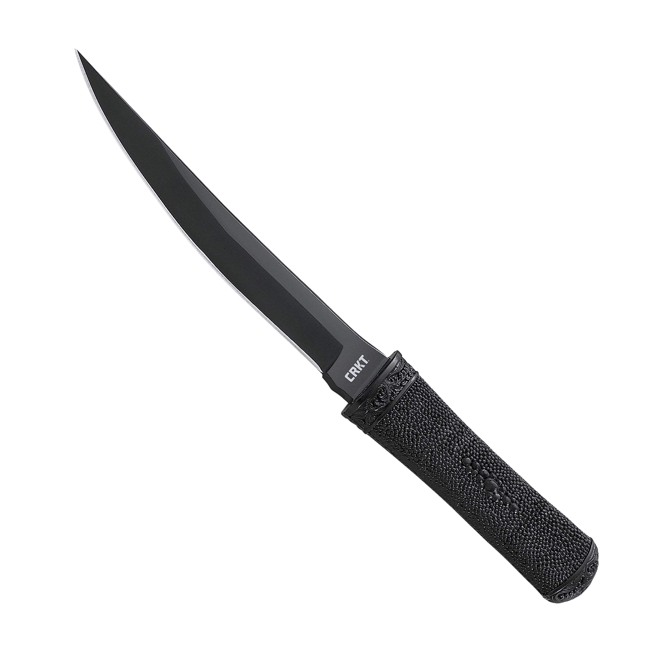 CRKT Hissatsu Fixed Blade Tactical Knife with Sheath - 7.2