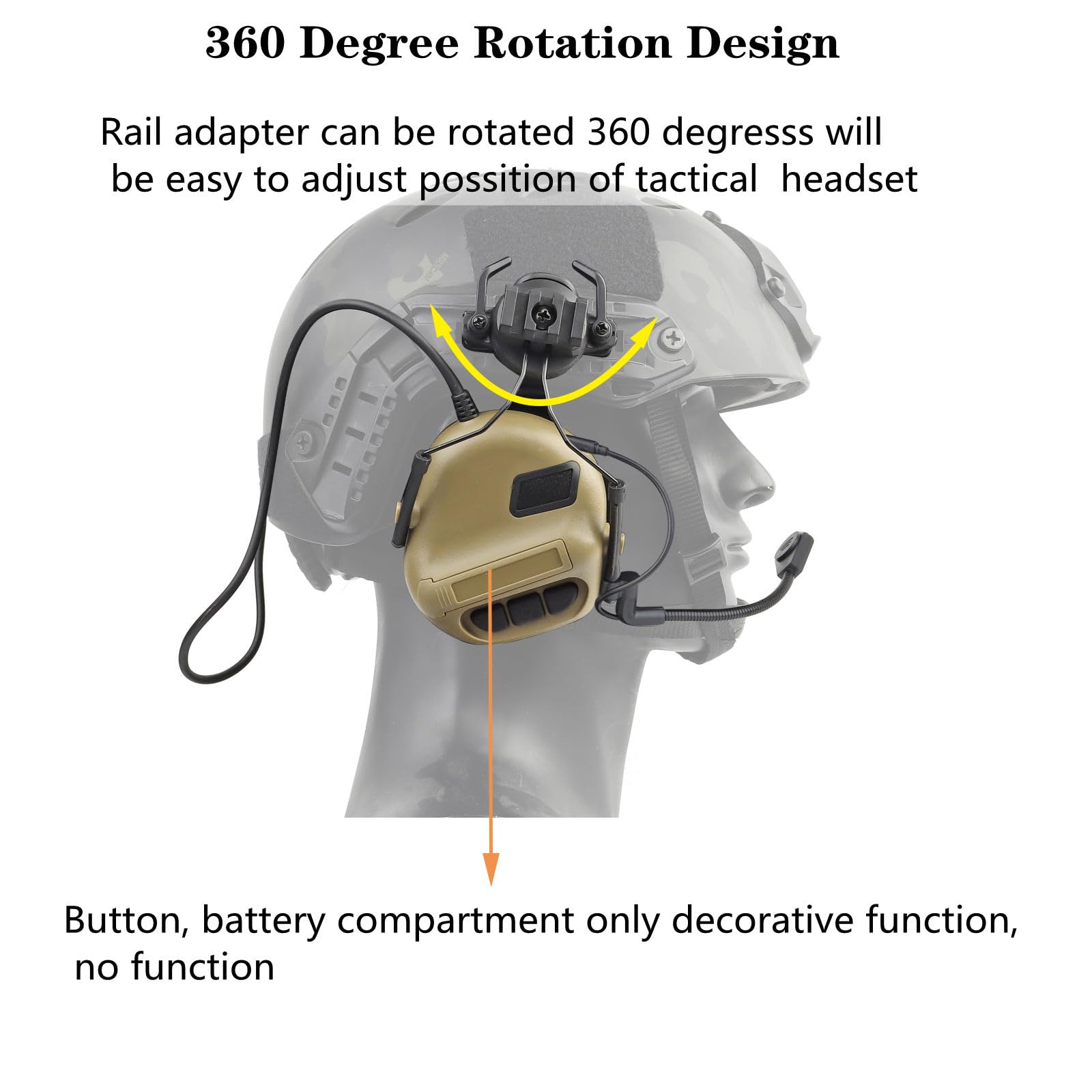 Tactical Airsoft Fast Helmet Set with Military Headset & Cover - Adjustable Memory Foam Padding for Adults & Teens | Perfect for Paintball, Airsoft & Outdoor Combat Training