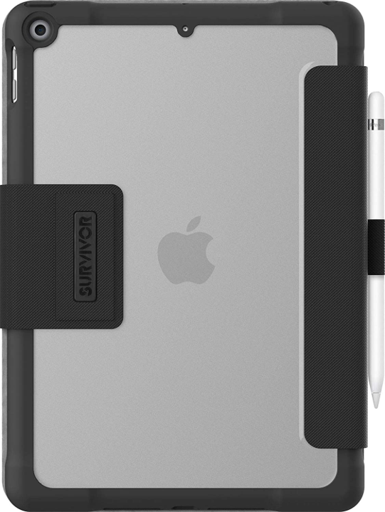 Griffin Survivor All-Terrain Rugged Case for iPad Mini 6 - Black | Shockproof & Waterproof Protection for Outdoor Adventures, Travel & Work