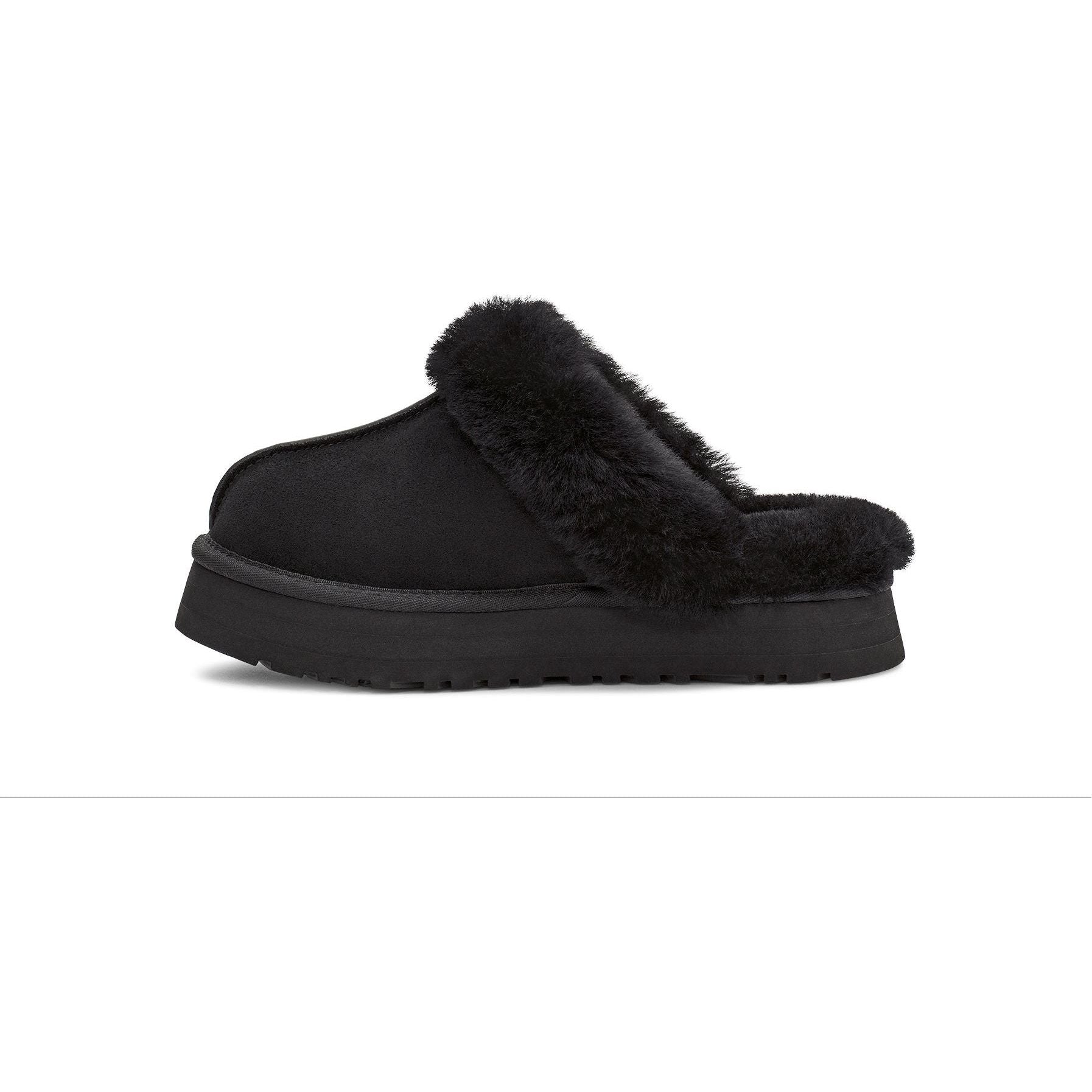 UGG Women's Disquette Platform Boots - Black Winter Snow Boots for Women | Comfortable & Stylish | Perfect for Cold Weather, Snow Days & Casual Outfits