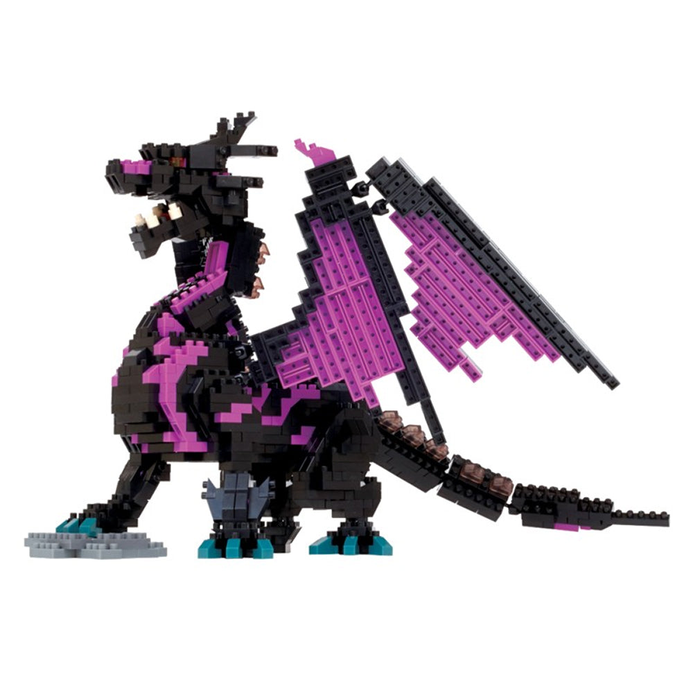 Nanoblock Dragon Deluxe Building Kit - NBM 032 Model - Creative DIY Micro Blocks for Adults & Teens - Perfect for Home Decor, Office Display & Collectors