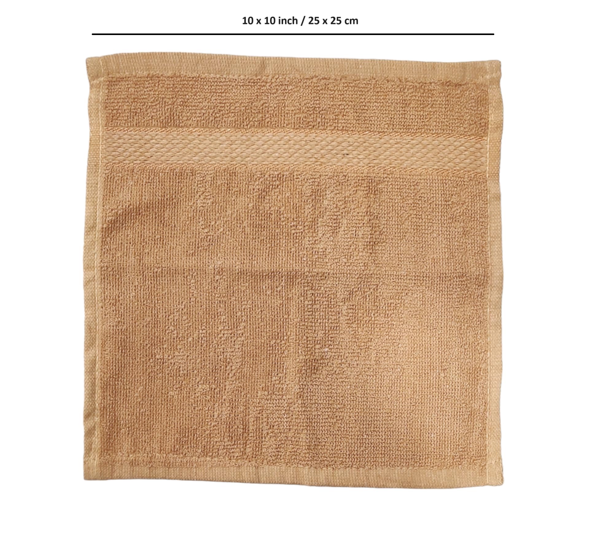 Caslino - 6 Pack Soft & Absorbent Cotton Face Towels, 25x25cm, 400 GSM, for Women & Men (Multicolor) - Perfect for Gym, Travel, Spa & Daily Skincare Routine