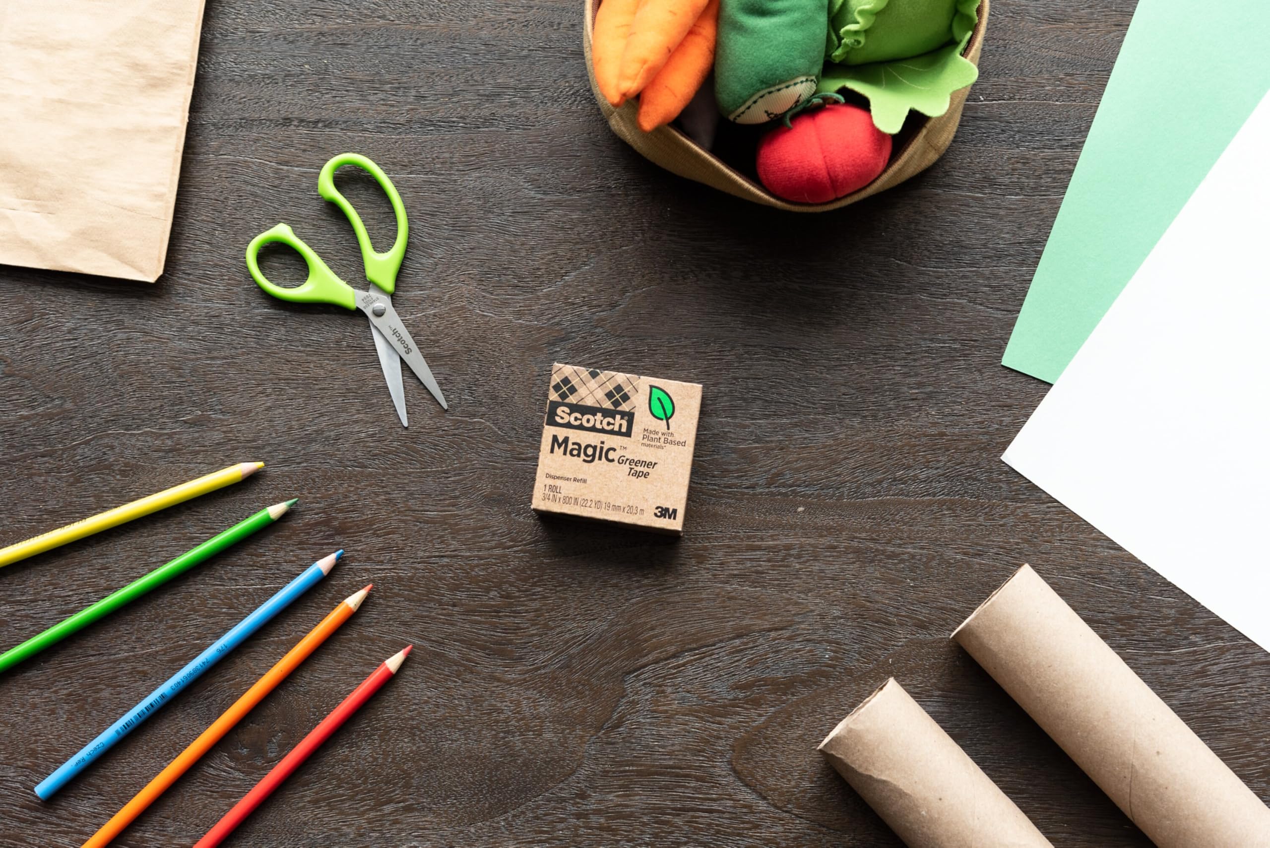 Scotch Magic Greener Tape - 24 Rolls, 0.75