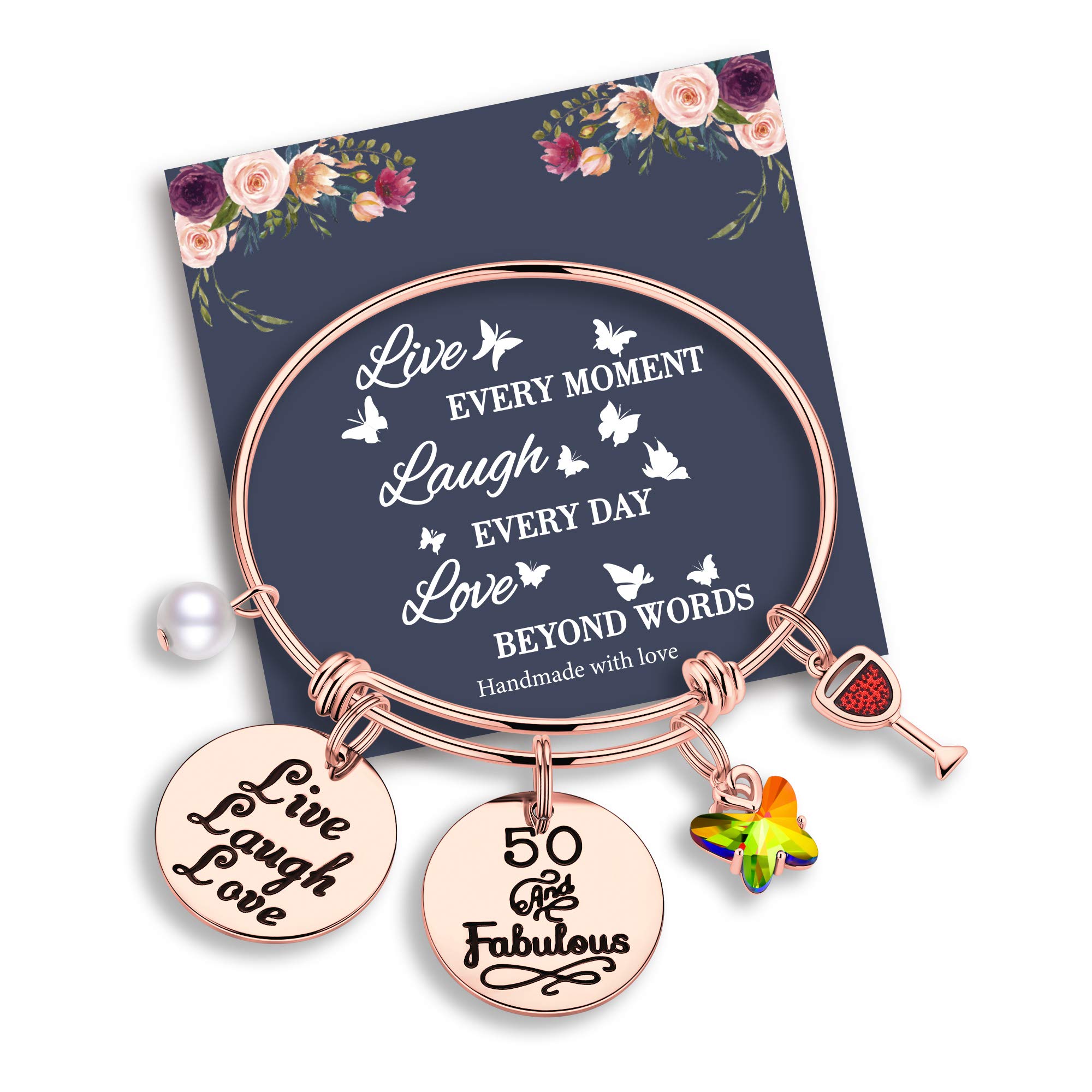 Stainless Steel Birthday Charm Bracelet for Women & Teen Girls - Elegant Jewelry Gift for Daughter, Sister, or Friend - Perfect for Birthdays, Anniversaries & Special Occasions