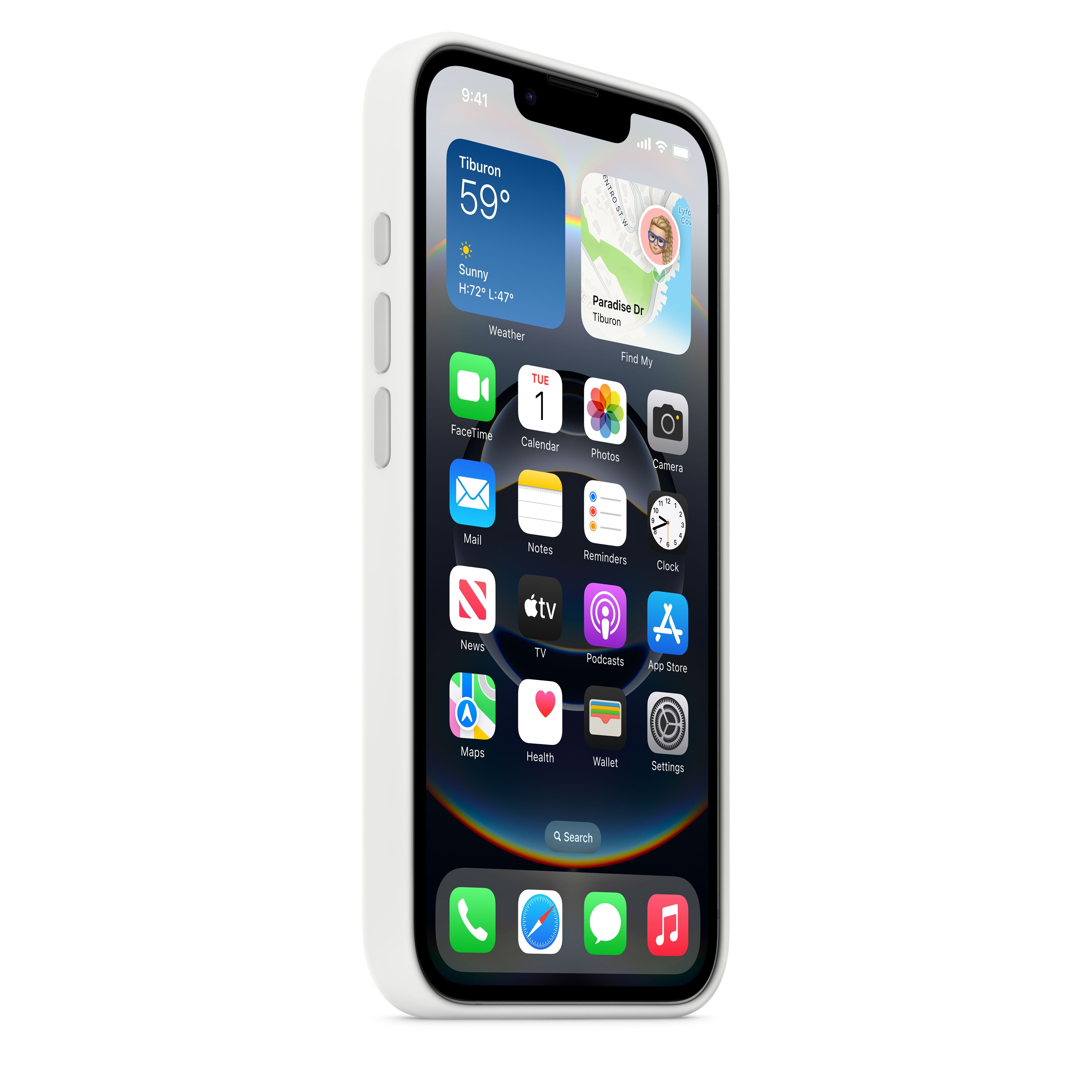 Premium Silicone Case for iPhone 16e - Slim Fit Shockproof Protective Cover - White - Perfect for Everyday Use, Work & Travel