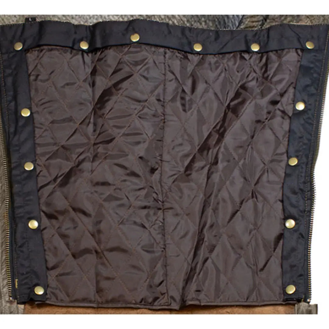 Open Road Men's Distressed Brown 4-Pocket Premium Leather Chaps for Motorcycle Riding, Biker Fashion & Cowboy Style