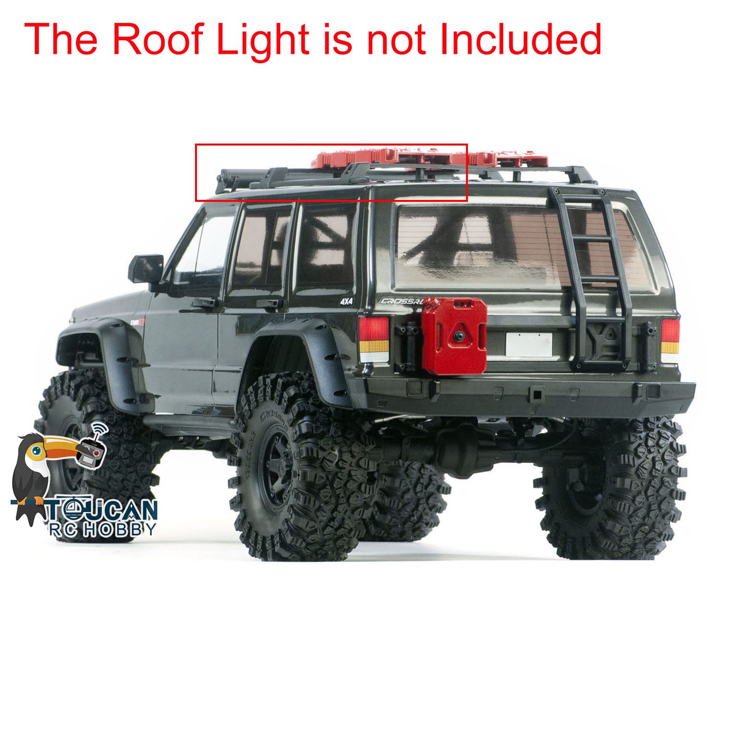 EMO X2 CROSSRC 1/8 Scale RC Rock Crawler - 4WD Off-Road Remote Control Car with 25T Brushed Motor & Hobbywing ESC | Waterproof, LED Lights | Perfect for Trail Crawling, Backyard Adventures & RC Hobbyists