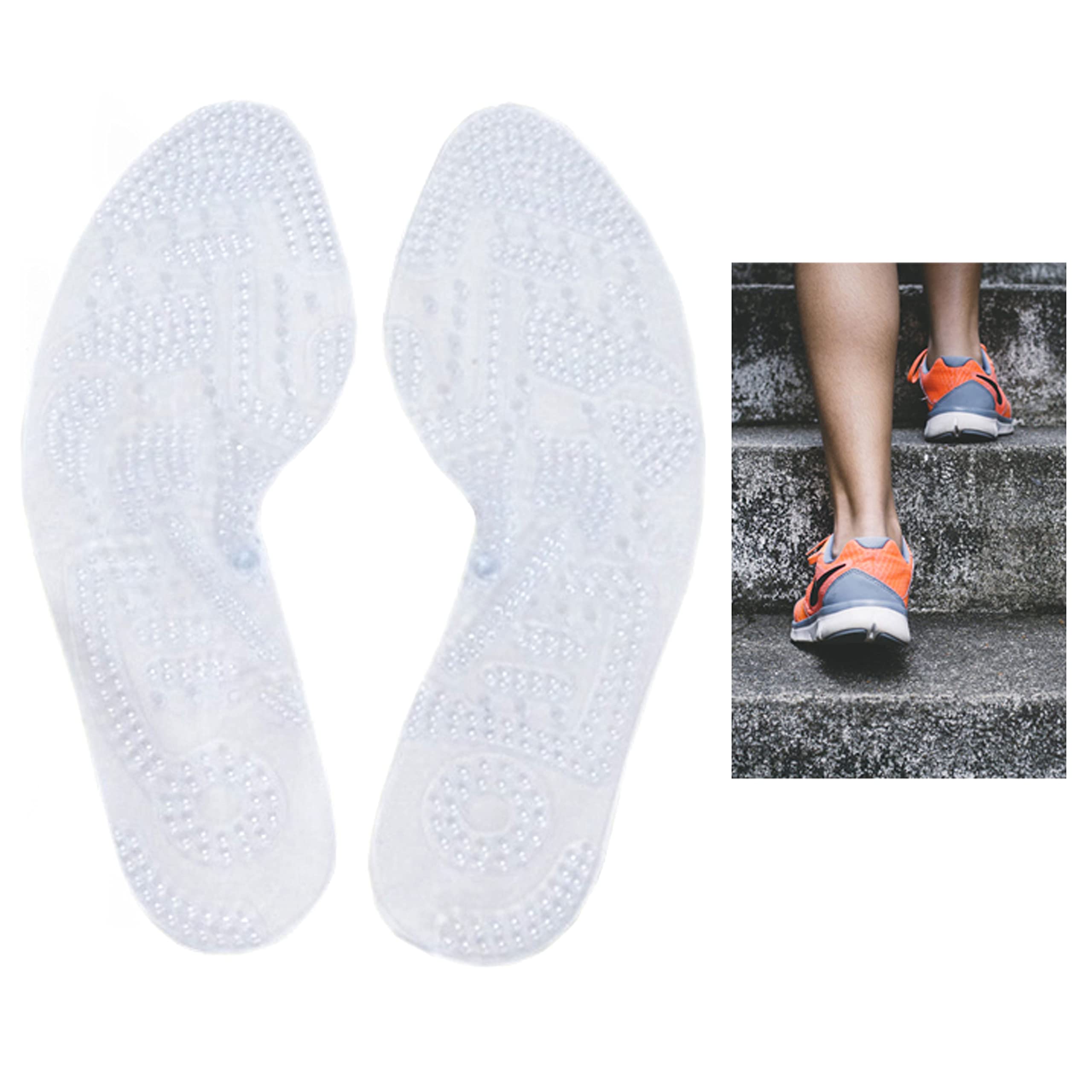 Women's Orthotic Insoles - Silicone Gel Shoe Inserts for Arch Support & Comfort - Ideal for Running, Walking & Sports