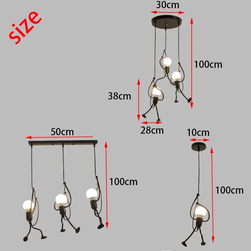Hangman Pendant Lamp - Modern Industrial Ceiling Light Fixture for Kitchen Island, Dining Room & Living Room Decor