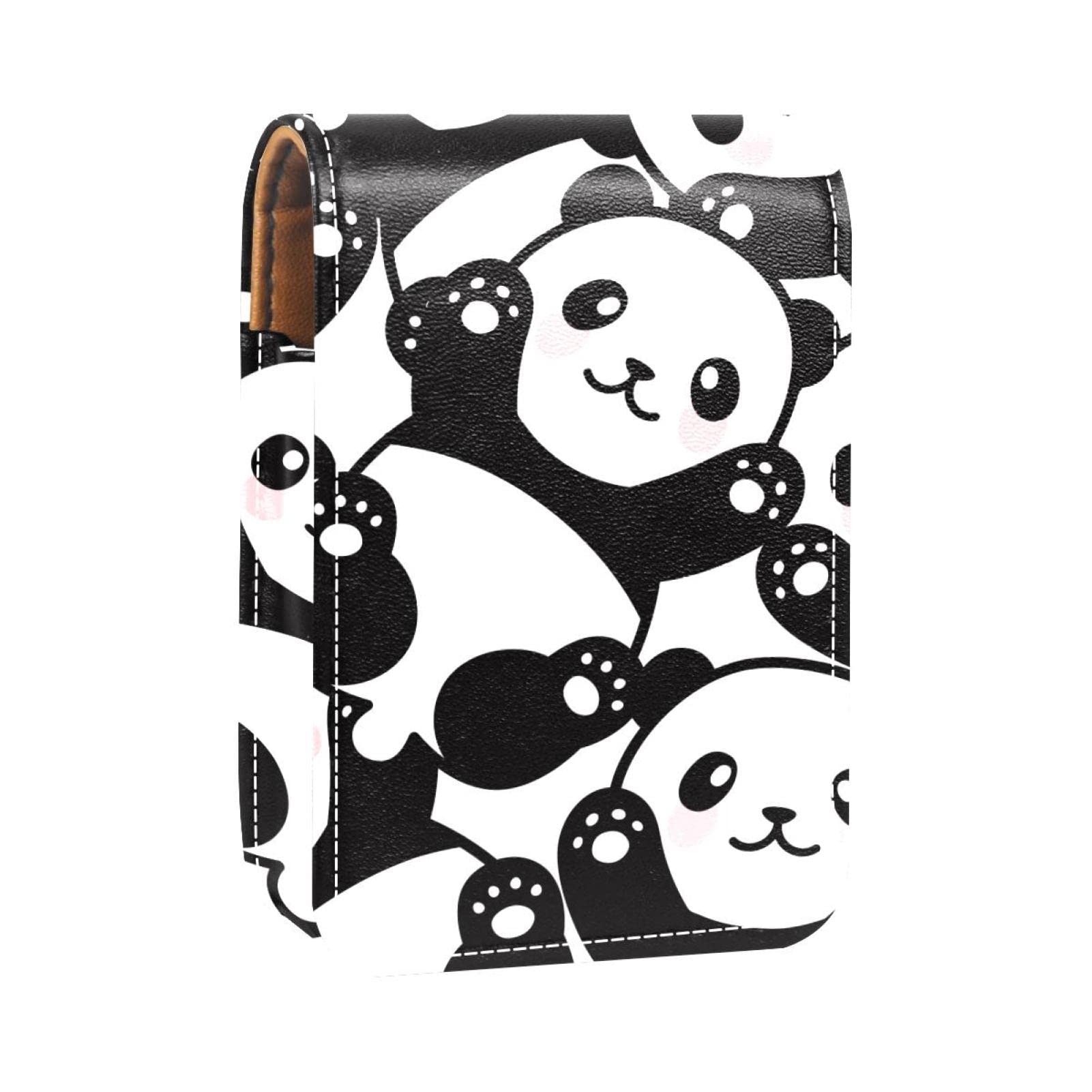 Personalized Lipstick Case - Cute Panda Design Portable Makeup Bag & Cosmetic Pouch Organizer for Women | Perfect for Travel, Daily Use & Gift Giving