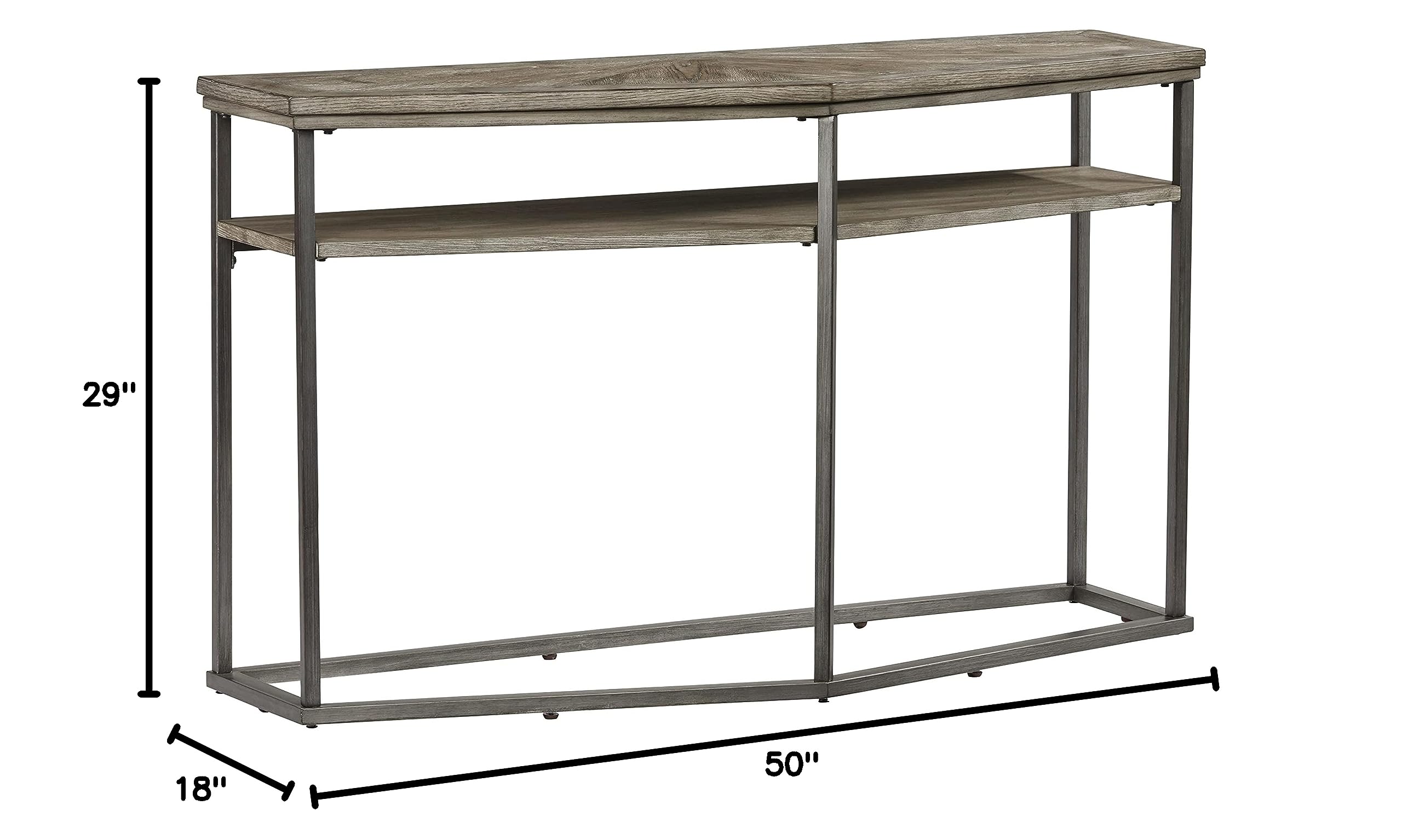 Progressive Furniture Adison Cove Sofa Console Table in Ash Blonde - Stylish Entryway & Living Room Accent Table for Home Decor