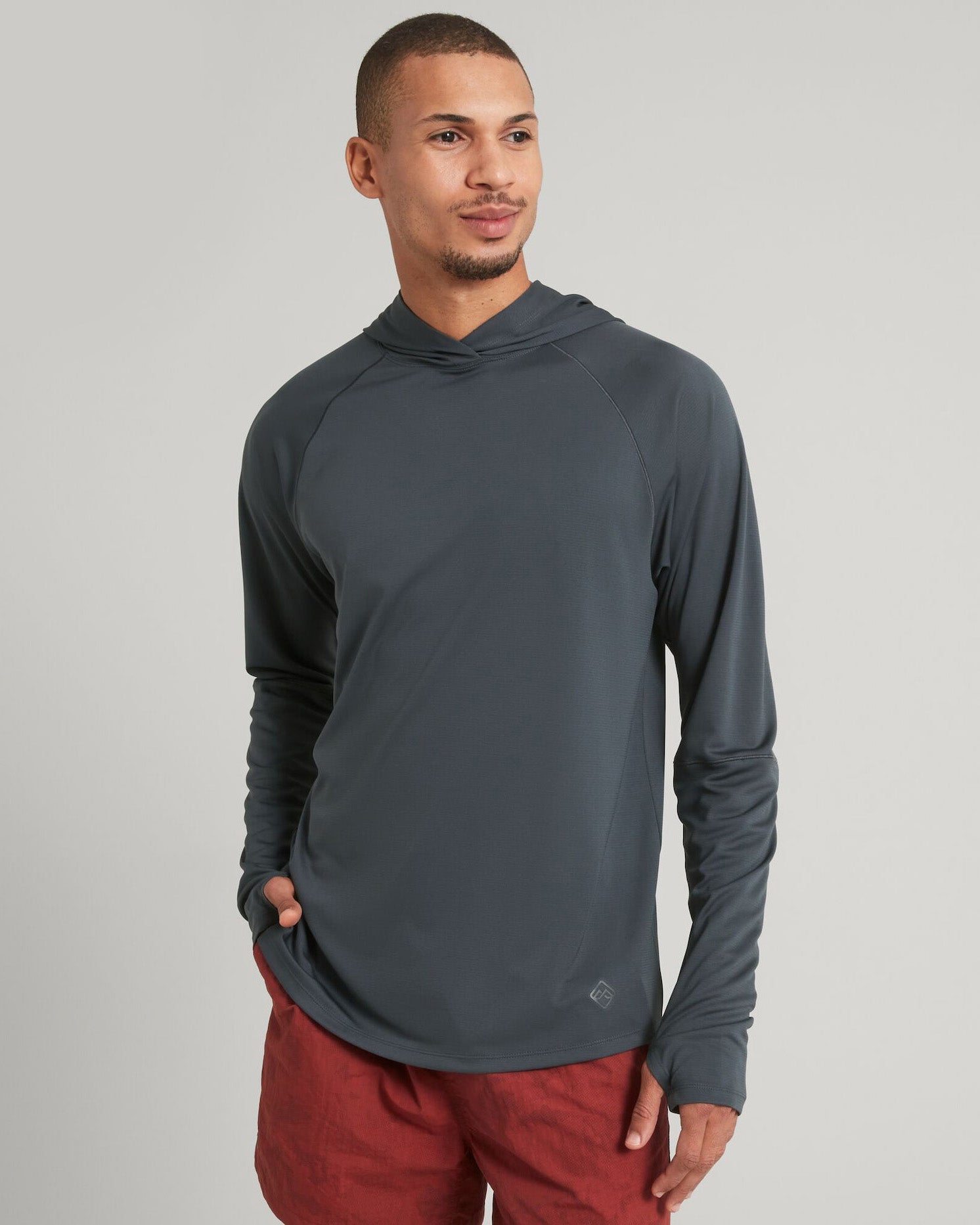 Men's SUN Stopper Hoodie - UPF 50+ Sun Protection Pullover for Outdoor Activities | Hiking, Running, Beach & Casual Wear (Graphite)