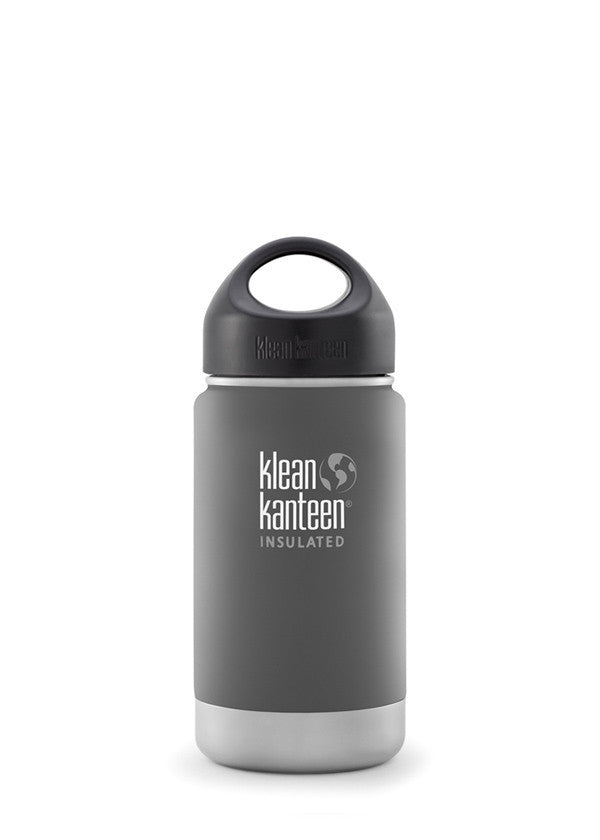 Klean Kanteen 12oz (355mL) Vacuum Insulated Wide Mouth Stainless Steel Water Bottle - Perfect for Hiking, Camping & Outdoor Activities