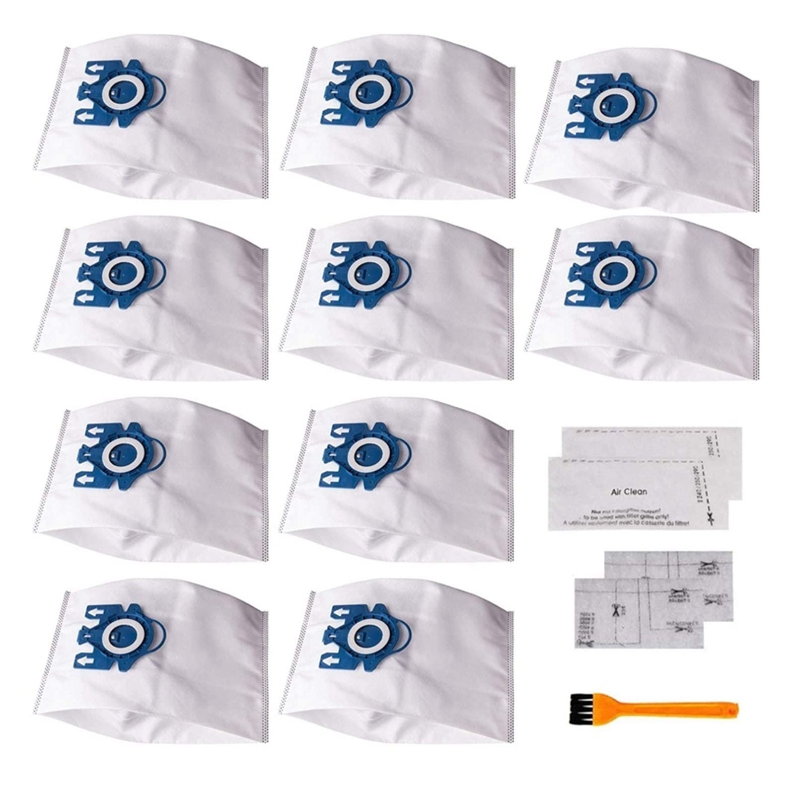 Miele GN AirClean 3D Vacuum Cleaner Dust Bags - 15 Pack Replacement Bags Compatible with Miele GN Series | High Efficiency Filtration | White Color | Perfect for Home Cleaning & Pet Hair Removal