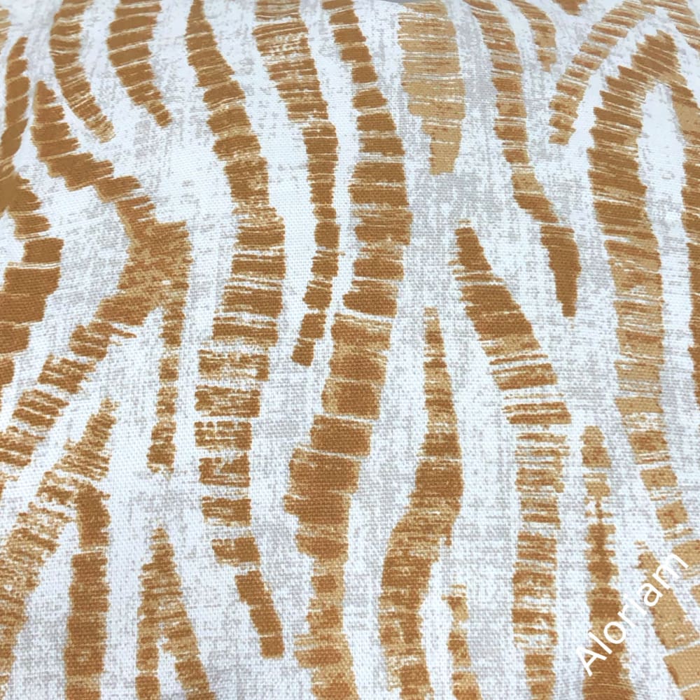 Omar Ochre Brown Animal Stripe Pillow Cover - Soft Decorative Throw Pillow Case for Sofa, Bed & Couch - Home Decor Accent for Living Room, Bedroom & Nursery