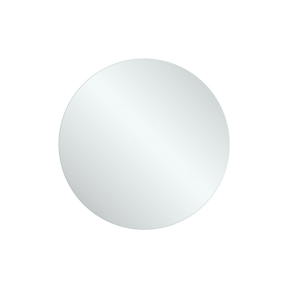Fienza PEM600R 24-Inch Round Wall Mirror - Modern Decorative Bathroom & Bedroom Mirror for Home Decor - Shatterproof & Easy to Install