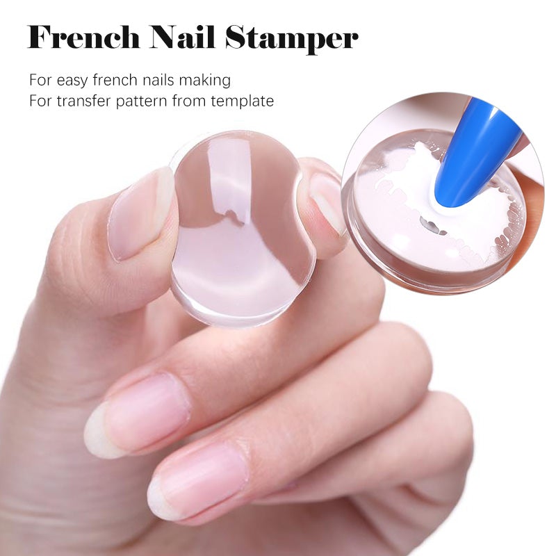 Clear Stamper & Scraper Set - 2.8cm Diameter for Card Making, Scrapbooking, and DIY Crafts