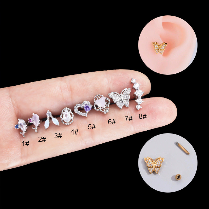 16G Surgical Steel Cartilage Earrings - Tiny Ball Stud Earrings for Helix, Tragus & Piercing | Hypoallergenic & Comfortable for Daily Wear
