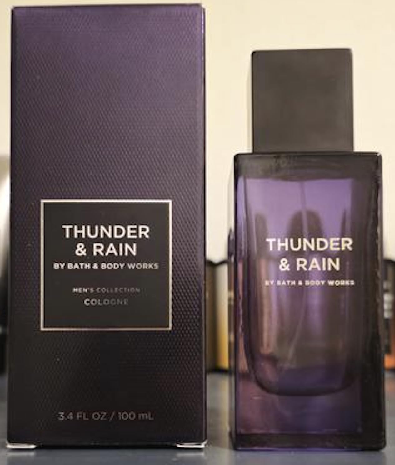 Thunder & Rain Cologne for Men - 3.4 oz Long-Lasting Fragrance Body Spray - Fresh & Masculine Scent - Perfect for Daily Wear, Gym, Office & Date Nights