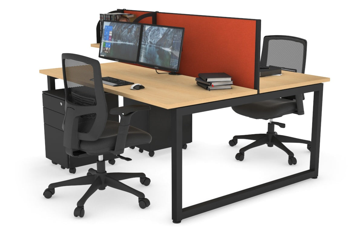 Quadro Loop Legs 2 Person Office Workstation - 70.8