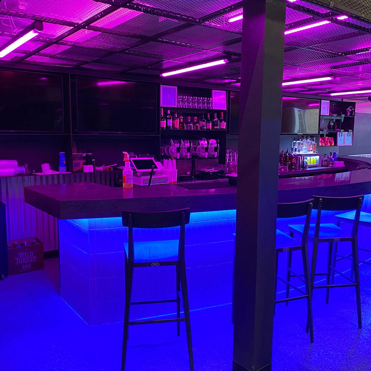 16ft Neon Blaze Flexible LED Strip Lights - Pink 24V Waterproof Bendable Rope Light for Bedroom, Party, Bar, and Outdoor Decoration